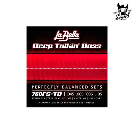 La Bella 760-FS Deep Talkin Bass Flatwound 45-105