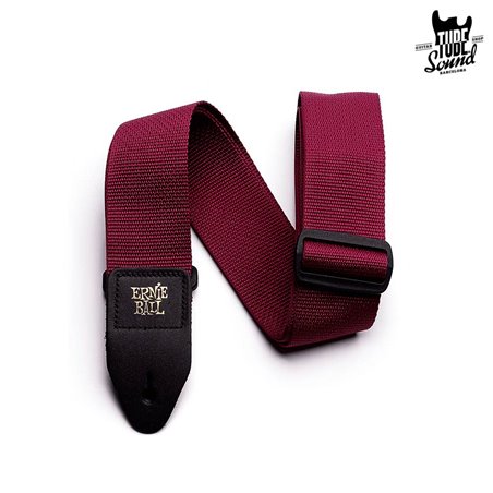 Ernie Ball Polypro Strap Burgundy