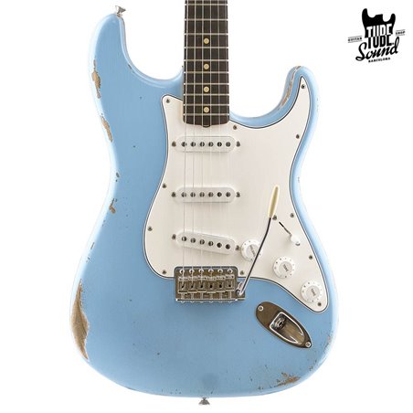 Fender Custom Shop Custom Order Stratocaster 63 RW Relic-Closet Classic Daphne Blue