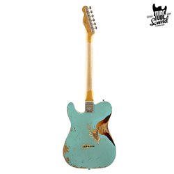 Fender Custom Shop Ltd. Ed. Telecaster Custom 60 RW Heavy Relic Surf Green Over 3 Color Sunburst