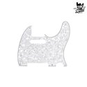 Fender Tele Pickguard 8 Holes 4-Ply White Pearl