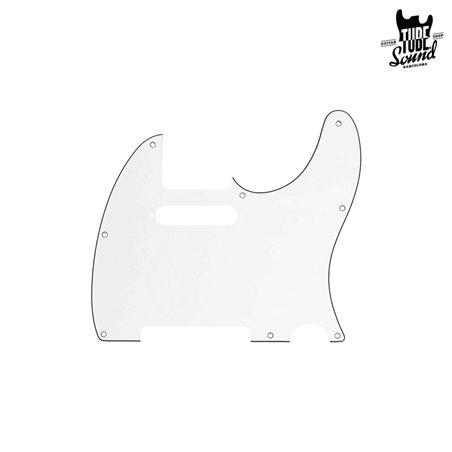 Fender Tele Pickguard 8 Holes 3-Ply Parchment