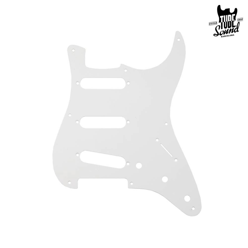 Fender Strat Pickguard Pure Vintage 56-59 8 Holes 1-Ply White