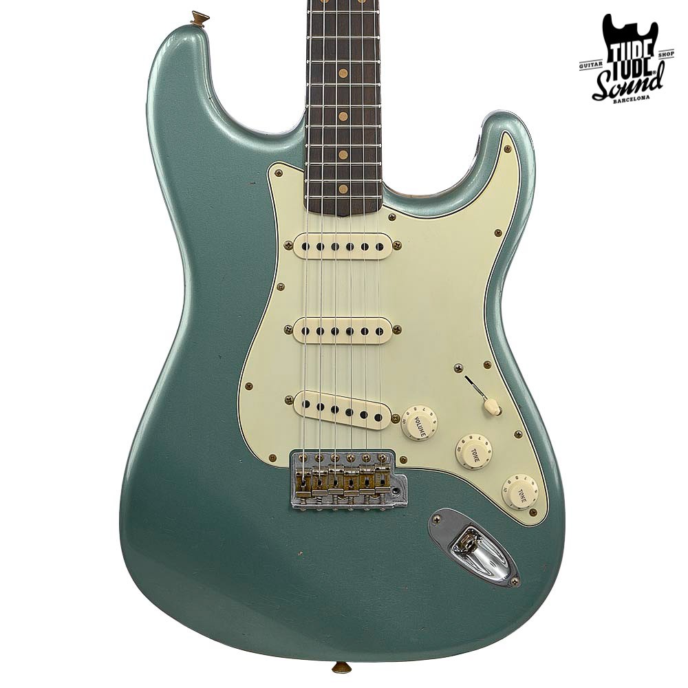 Fender Custom Shop Stratocaster 60 Ltd. Ed. RW Journeyman Faded Aged Sherwood Green Metallic