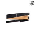 Taylor 2,5" Embroidered Suede Guitar Strap Black