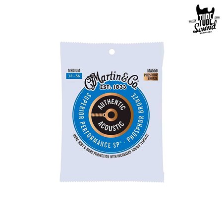 Martin MA550 Authentic SP Phosphor Bronze 92/8 Medium 13-56