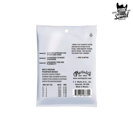 Martin MEC13 Eric Clapton Phosphor Bronze Medium 13-56