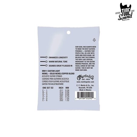 Martin MM11 Retro Monel Custom Light 11-52