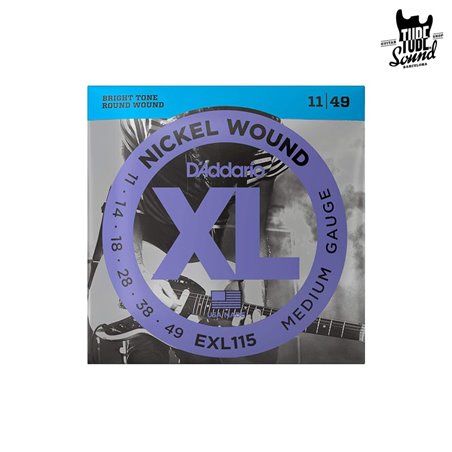 D'Addario EXL115 Nickel Wound Electric Medium 11-49