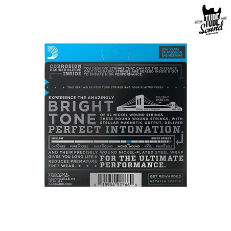 D'Addario EXL120-7 Nickel Wound 7 String Electric Super Light 09-54