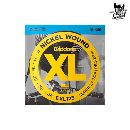 D'Addario EXL125 Nickel Wound Electric Super Light Top Regular Bottom 09-46