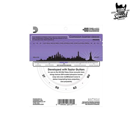 D'Addario EXPPBB190GS GS Mini Acoustic Bass Phosphor Bronze Custom Light 37-90