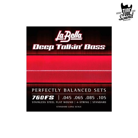 La Bella 760FS Flat Wound Stainless Steel Electric Bass 45-105