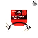 D'Addario PW-FPRR-206OS Custom Series Flat Patch Cable Offset Right Angle 6" Pack