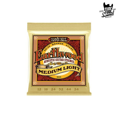 Ernie Ball 2003 Earthwood 80-20 Bronze Acoustic Medium Light 12-54