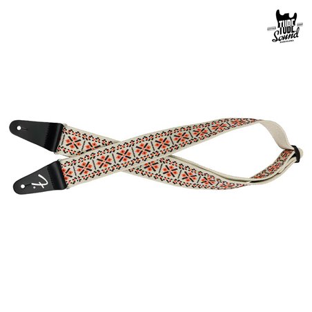 Fender 2" Pasadena Woven Strap Lattice Orange