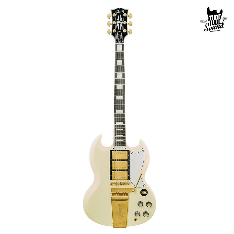 Gibson Custom Les Paul SG Custom 1963 Reissue Maestro VOS Classic White