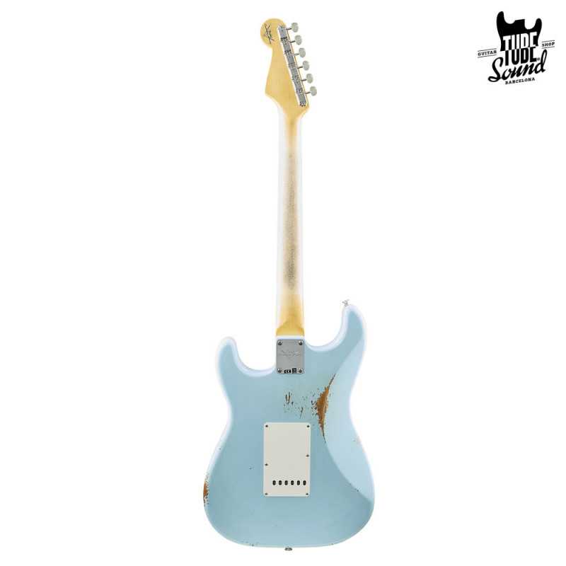 Fender Custom Shop Stratocaster Late 62 RW Relic CC Hardware Super Faded Daphne Blue