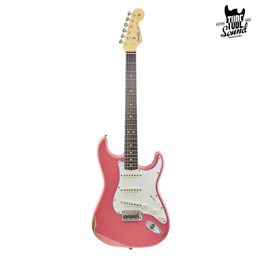 Fender Custom Shop Custom Order Stratocaster 63 RW Relic Super Faded Fiesta Red