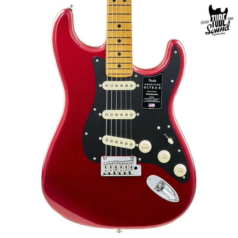 Fender Stratocaster American Ultra II MN Sinister Red