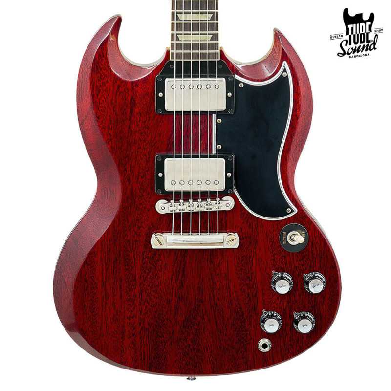 Gibson Custom Les Paul SG Standard 1961 Reissue Stop-Bar VOS Cherry Red