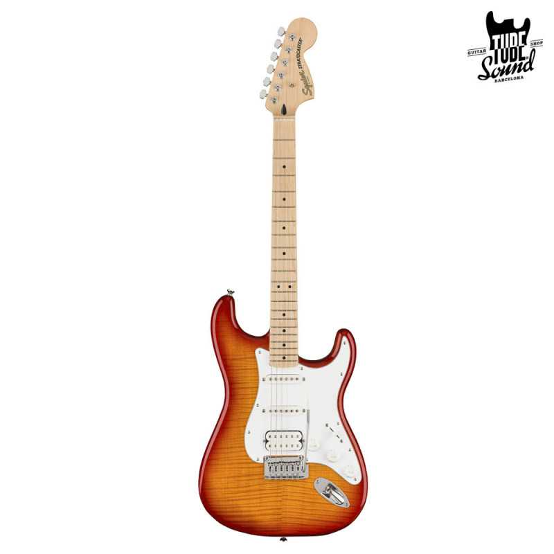 Squier Stratocaster Affinity Series Flame Top HSS MN Sienna Sunburst