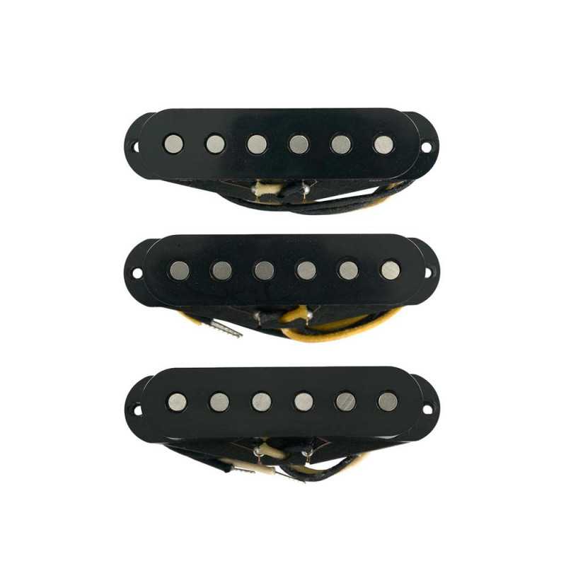 Lollar Strat Sixty-Four Flat Set Black