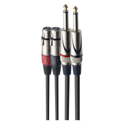 Stagg STC060PXF Twin Cable XLR - Jack 60cm