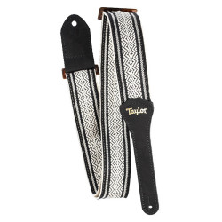 Taylor 2" Academy Jacquar Strap White Black