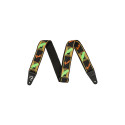 Fender Neon Monogrammed Strap Green Orange