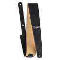 Taylor 2,5" Embroidered Suede Guitar Strap Black