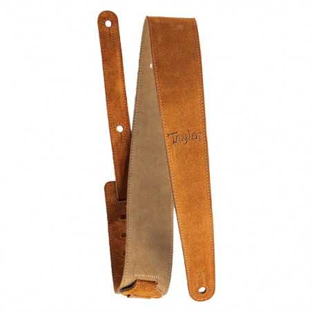 Taylor 2,5" Embroidered Suede Guitar Strap Honey Gold