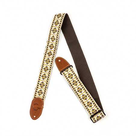 Gretsch G Brand Strap Diamond Brown Ends