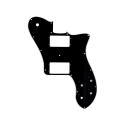 Fender Tele 72 DLX Pickgurad 14 Holes 3-Ply Black