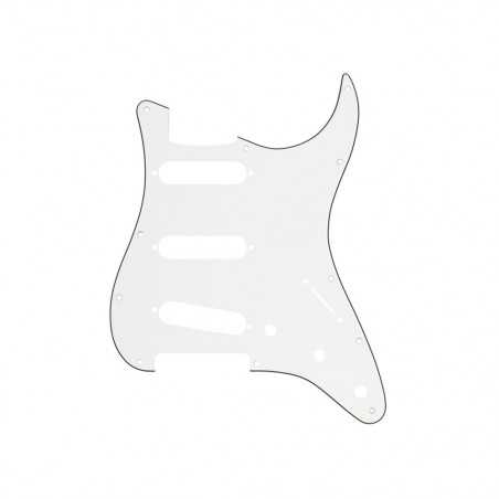 Fender Strat Pickguard 11 Hole 3-Ply Parchment