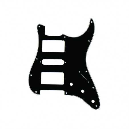 Allparts PG 0994-033 Strat Pickguard 11 Holes HSH Black