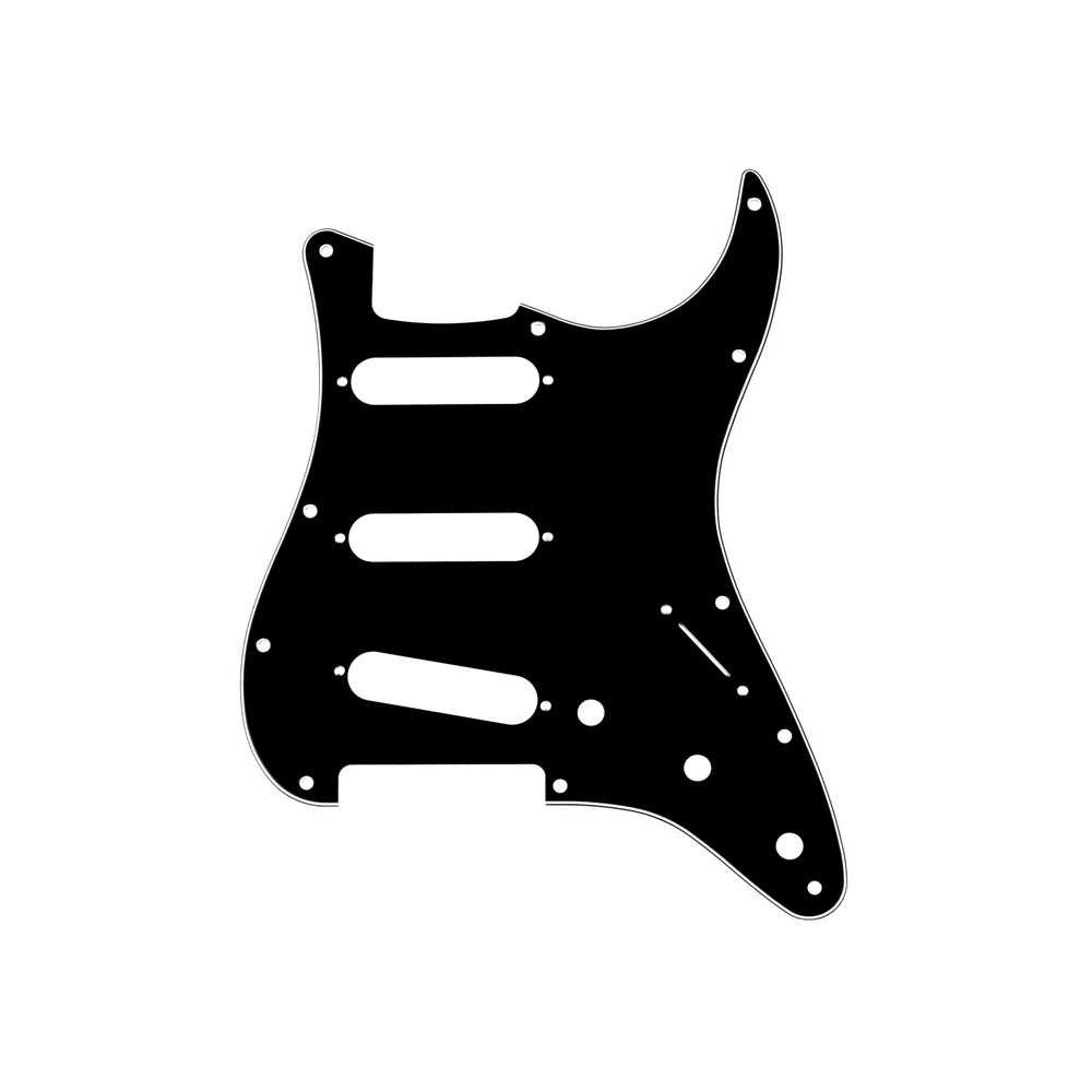 Fender Strat Pickguard 11 Hole 3-Ply Black