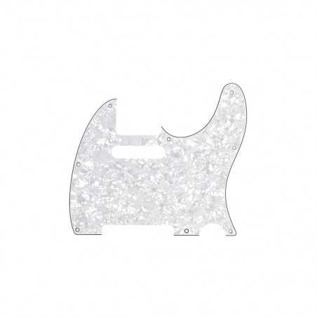 Fender Tele Pickguard 8 Holes 4-Ply White Pearl