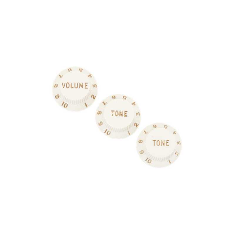 Fender Strat Knobs Parchment Set