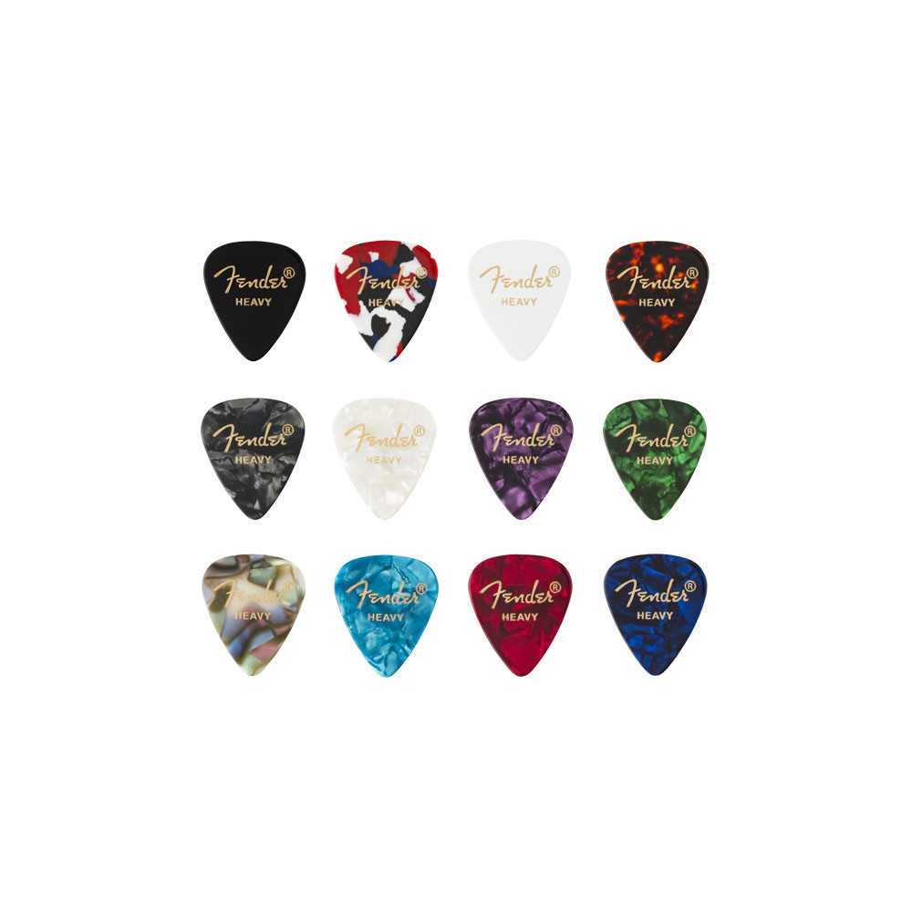 Fender 351 Celluloid Medley Picks Heavy