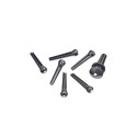 D'addario PWPS10 Plastic Bridge Pins Ebony with Ivory Dot