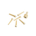 D'addario PWPS12 Plastic Bridge Pins Ivory with Ebony Dot