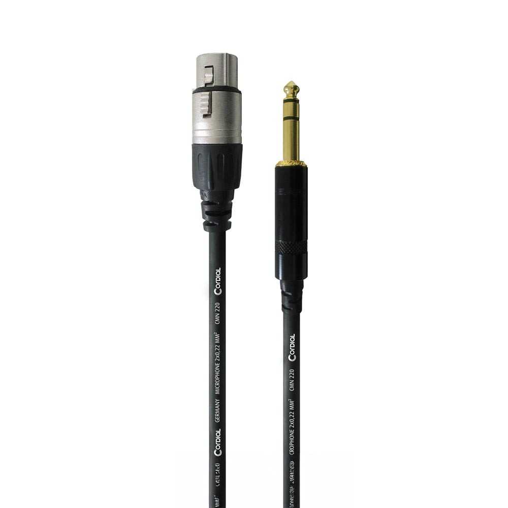 Cordial CFM FV XLR Female To Jack Stereo 3m