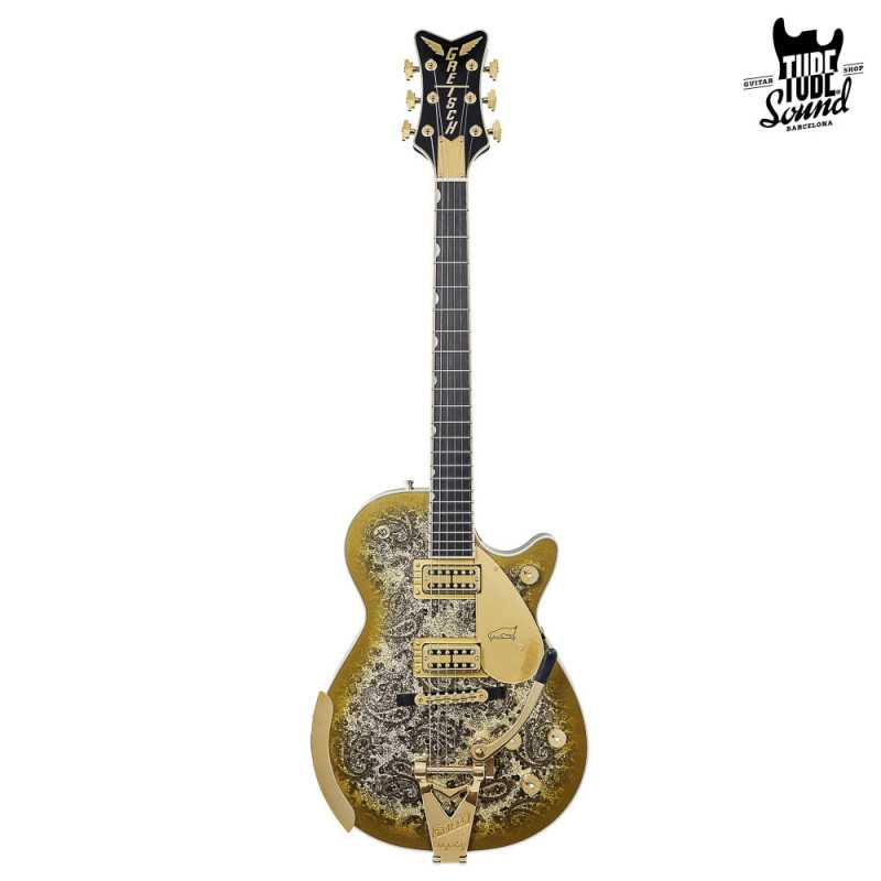 Gretsch G6134TG Ltd. Ed. Paisley Penguin String-Thru Bigsby Gold Paisley