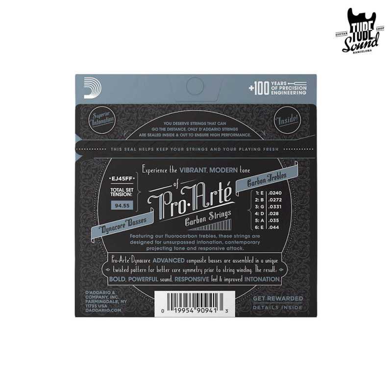 D'Addario EJ45FF Pro-Arté Carbon Classic Normal Tension 24-44
