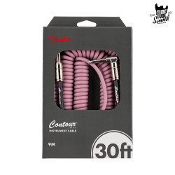 Fender Contour Series Coiled Cable 9m Burgundy Mist