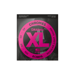 D'Addario ECB81S Chromes Bass Short Scale Regular Light 45-100