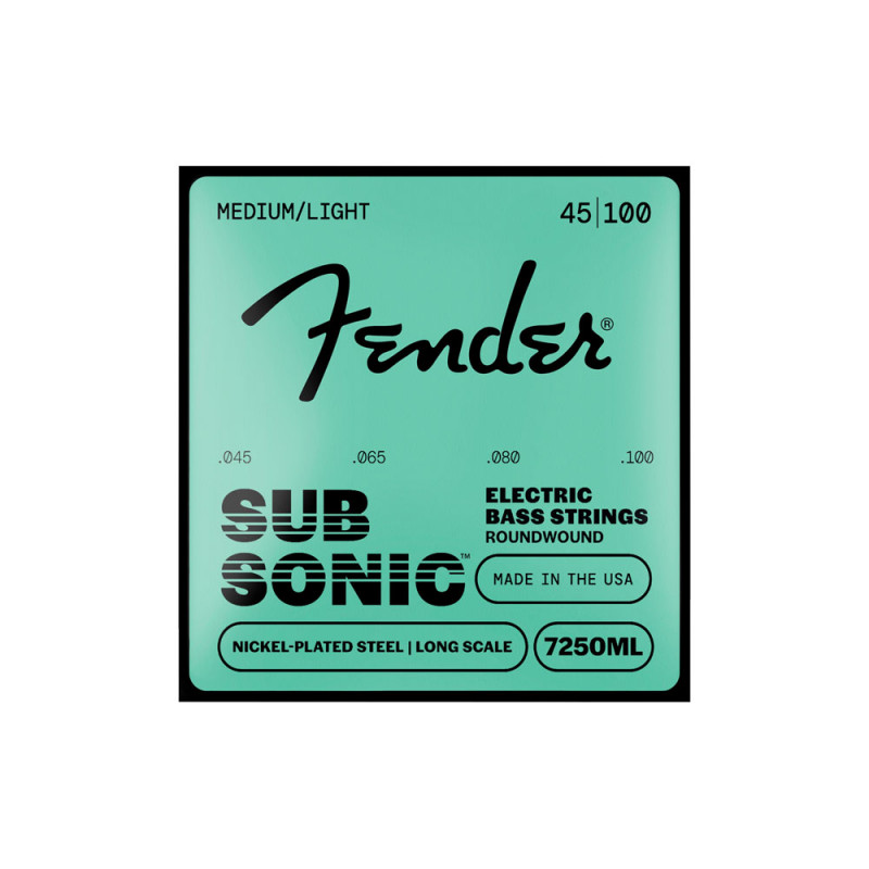 Fender 7250ML Subsonic NPS Roundwound Bass Medium Light 45-100