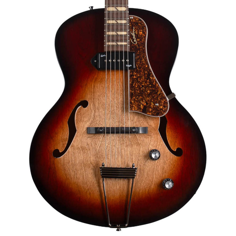 Godin 5th Avenue Kingpin P90 DLX Vintage Burst HG
