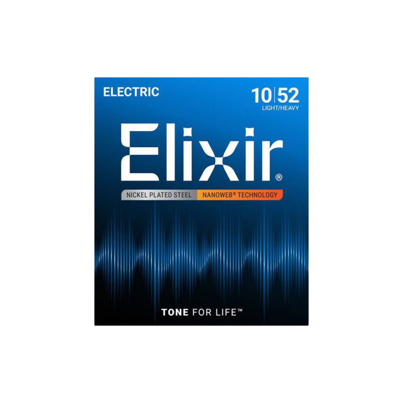 Elixir 12077 Electric NPS Nanoweb Light Heavy 10-52